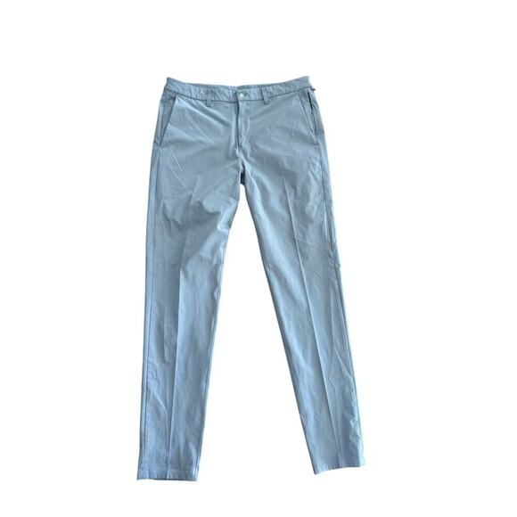 Lululemon Men's Gray Stretch Cotton VersaTwill Slim-Fit Trouser Pants Size 36 - Picture 1 of 5